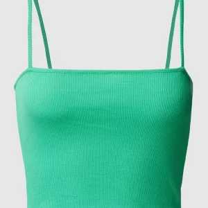 REVIEW Crop Top In Ripp-Optik – Smaragdgrün 9