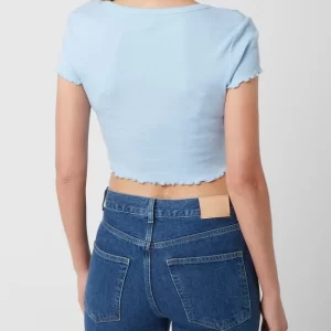 Only Crop Shirt Mit Floralem Muster Modell ‘Daisy’ – Hellblau 15