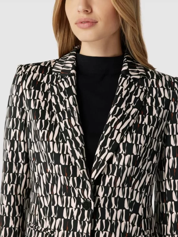 Marc Cain Blazer Mit Label-Details – Schwarz 4