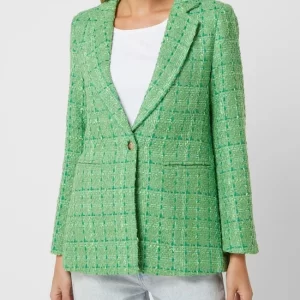 Neo Noir Blazer Aus Bouclé – Grün 13