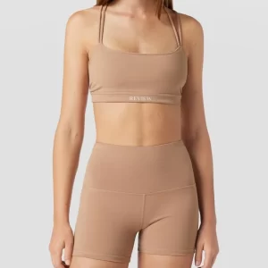 REVIEW Crop Top Mit Gekreuztem Rücken – Taupe 13