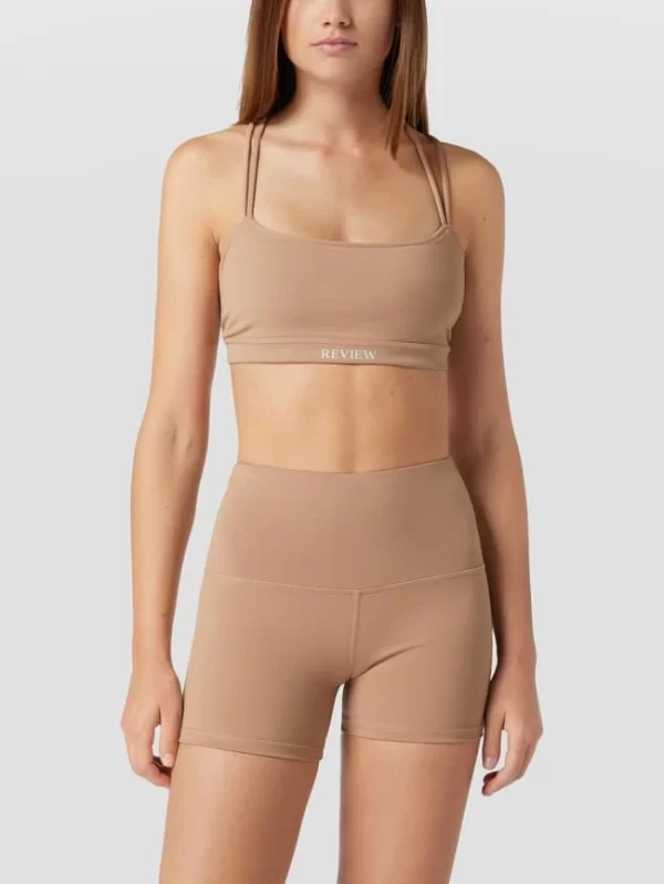 REVIEW Crop Top Mit Gekreuztem Rücken – Taupe 5