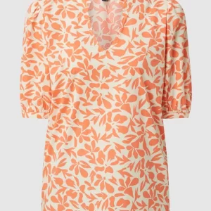 Esprit Collection Blusenshirt Mit Allover-Muster – Orange 9