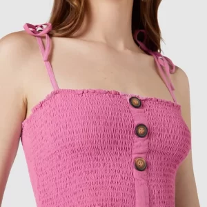 Only Crop Top Mit Smok-Details – Pink 11