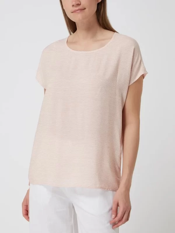 Soyaconcept Shirt Aus Viskose Mit Streifenmuster – Rosé 5