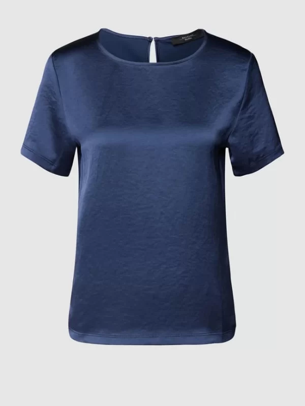 Weekend Max Mara Blusenshirt Mit Rundhalsausschnitt – Marineblau 3