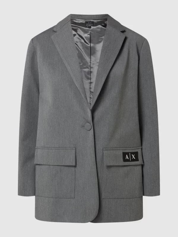 ARMANI EXCHANGE Blazer Mit Stretch-Anteil – Dunkelgrau 3