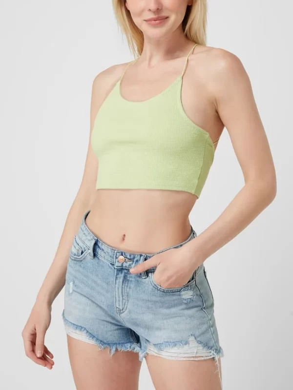 Only Crop Top Mit Gekreuzten Spaghettiträgern Modell ‘Jade’ – Grün 5