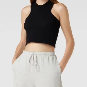 Only Crop Top In Ripp-Optik – Schwarz 13