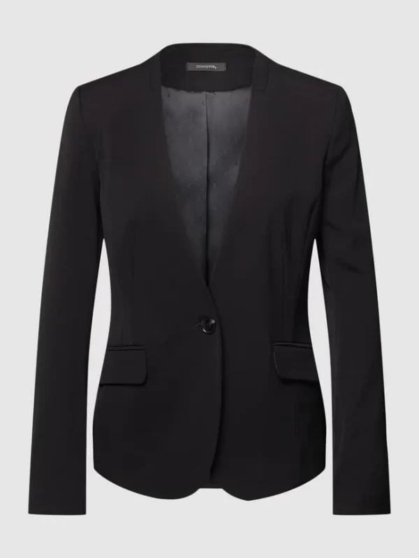 Comma Blazer Mit V-Ausschnitt – Schwarz 3