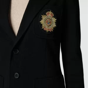 Polo Ralph Lauren Blazer In Strick-Optik – Schwarz 11