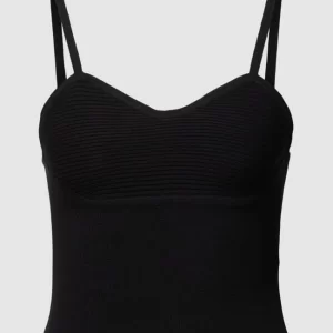 REVIEW Crop Top In Ripp-Optik – Schwarz 9