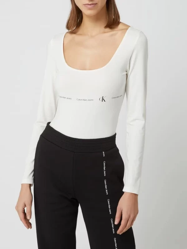 Calvin Klein Jeans Body Mit Stretch-Anteil – Offwhite 5