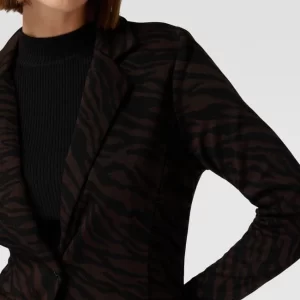 ICHI Blazer Mit Animal-Print Modell ‘KATE’ – Dunkelbraun 11