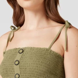 Only Crop Top Mit Smok-Details – Schilf 11