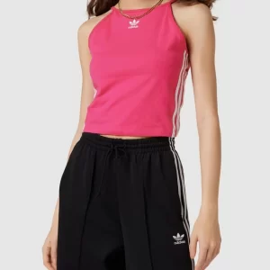 Adidas Originals Crop Top Mit Label-Streifen – Pink 13