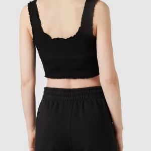 Only Crop Top Mit Rüschen – Schwarz 15