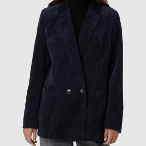 Esprit Blazer Aus Cord Mit Reverskragen – Marineblau 13