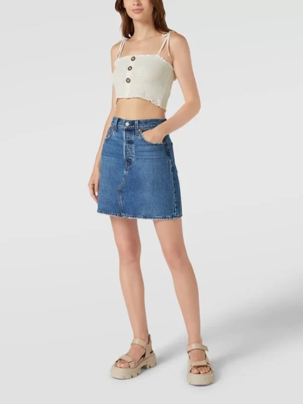 Only Crop Top Mit Smok-Details – Offwhite 1