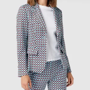 Marc Cain Blazer Mit Allover-Muster – Hellblau 13