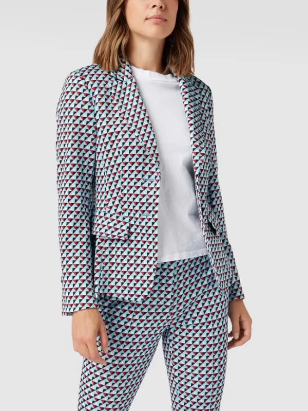 Marc Cain Blazer Mit Allover-Muster – Hellblau 5