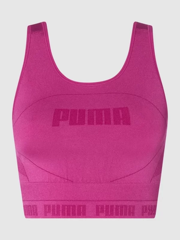 PUMA PERFORMANCE Tight Fit Crop Top Mit Stretch-Anteil – Pink 3