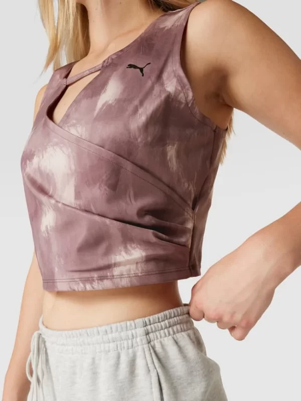 PUMA PERFORMANCE Crop Top Mit Wickel-Optik Modell ‘STUDIO’ – Altrosa 4