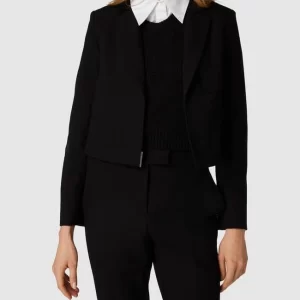 Comma Cropped Blazer Mit Reverskragen – Schwarz 13