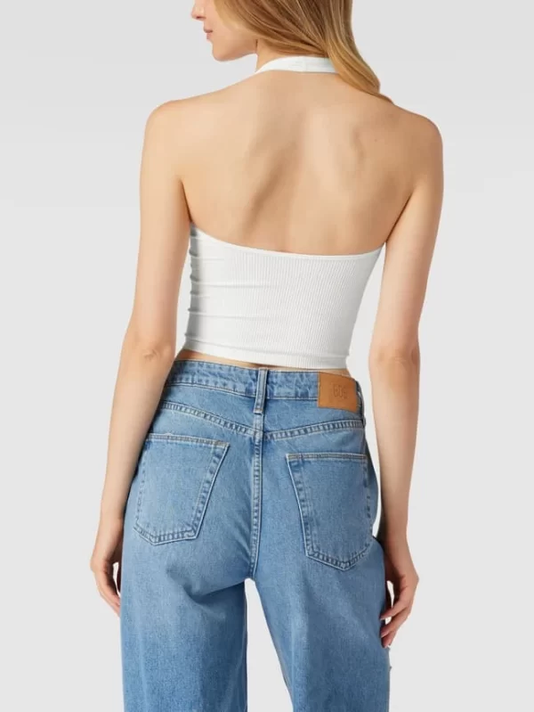 BDG Urban Outfitters Crop Top In Ripp-Optik – Weiß 6