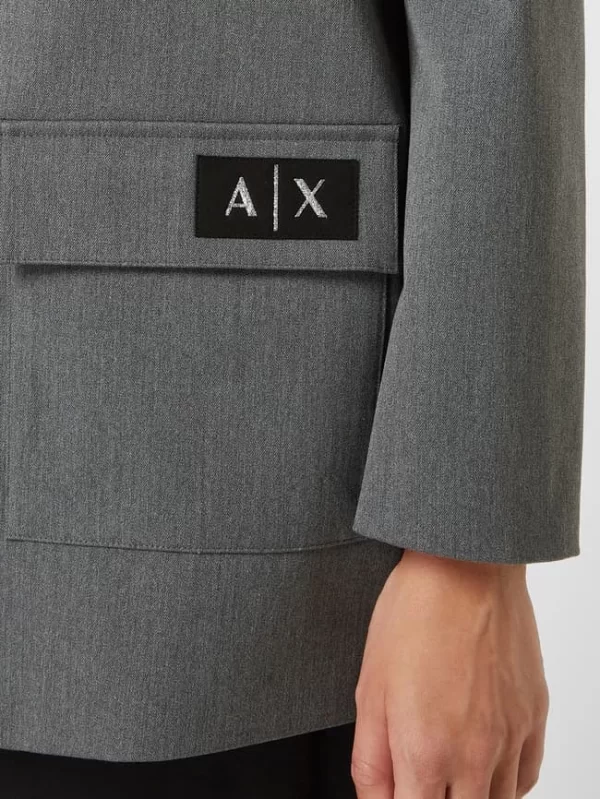 ARMANI EXCHANGE Blazer Mit Stretch-Anteil – Dunkelgrau 4