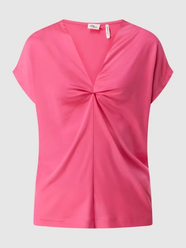 S.Oliver BLACK LABEL Shirt Aus Lyocell – Pink 3