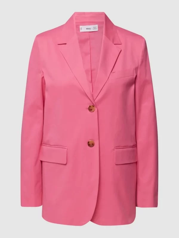 Mango Blazer Mit Pattentaschen – Fuchsia 3