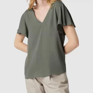 Jake*s Collection Bluse Mit Volantärmeln – Khaki 13