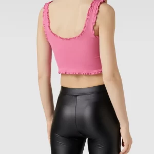 Only Crop Top Mit Rüschen – Pink 15