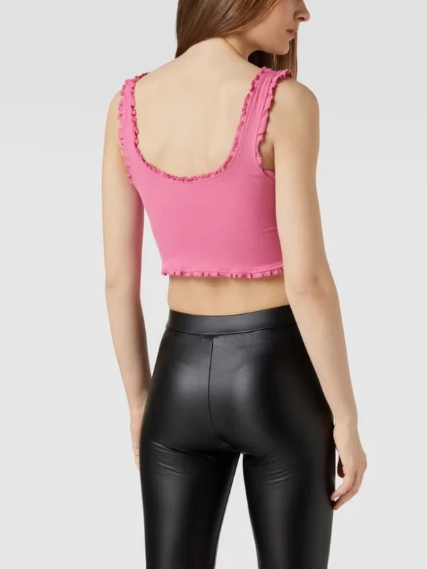 Only Crop Top Mit Rüschen – Pink 6