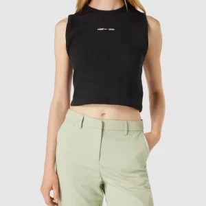 Tommy Jeans Crop Top Mit Label-Stitching Modell ‘CROP’ – Schwarz 13