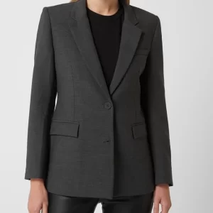 Selected Femme Blazer Mit 2-Knopf-Leiste Modell ‘Frita’ – Dunkelgrau Meliert 13