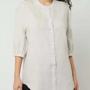 (The Mercer) N.Y. Bluse Aus Leinen – Sand Meliert 13