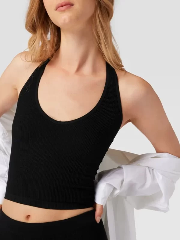 BDG Urban Outfitters Crop Top In Ripp-Optik – Schwarz 4