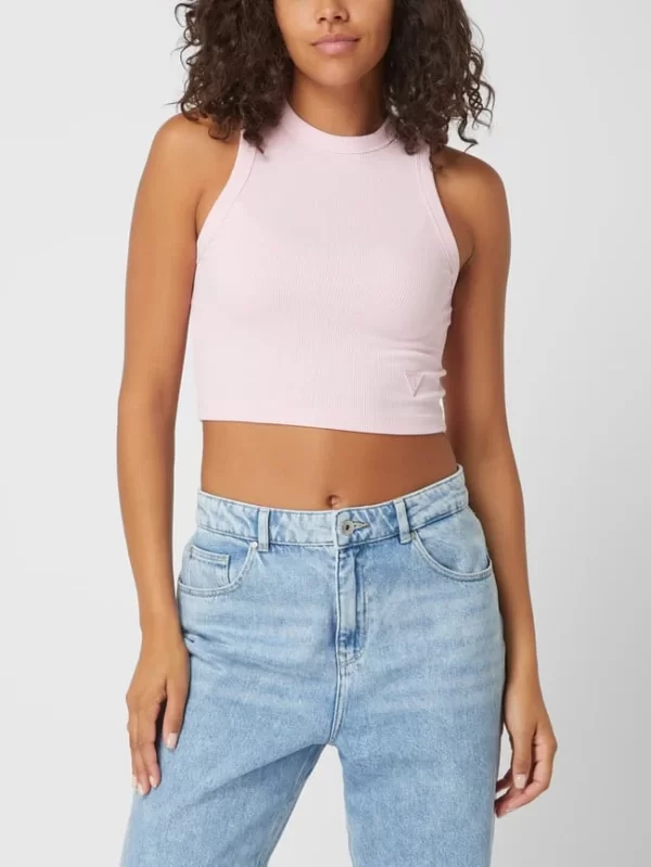 Guess Crop Top Mit Logo-Applikation Modell ‘Edie’ – Hellrosa 5