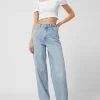 DKNY Jeans Cropped Blusenshirt Mit Rüschen – Weiß 19