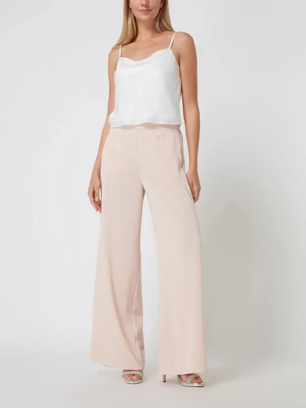 Jake*s Cocktail Crop Top Aus Satin – Ecru 1