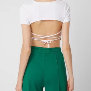 EDITED Crop Top Mit Schnürung Modell ‘Anke’ – Weiß 15