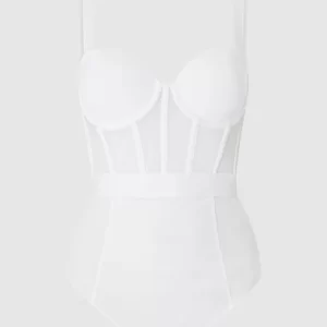 DKNY Body Aus Mesh – Weiß 9