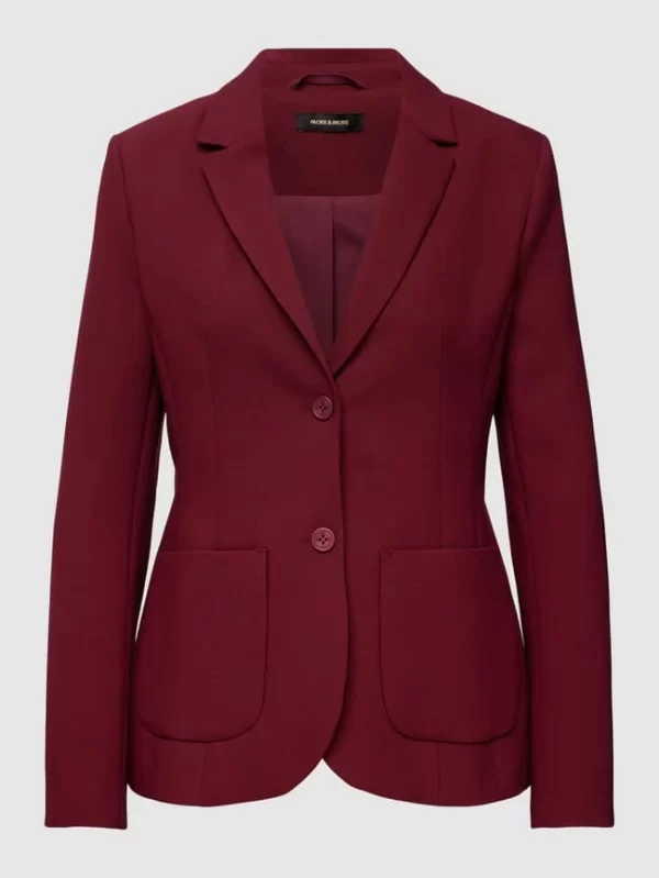 More & More Blazer Mit Eingrifftaschen – Bordeaux Rot 3