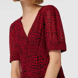 MICHAEL Michael Kors Blusenshirt Mit Animal-Print – Rot 11