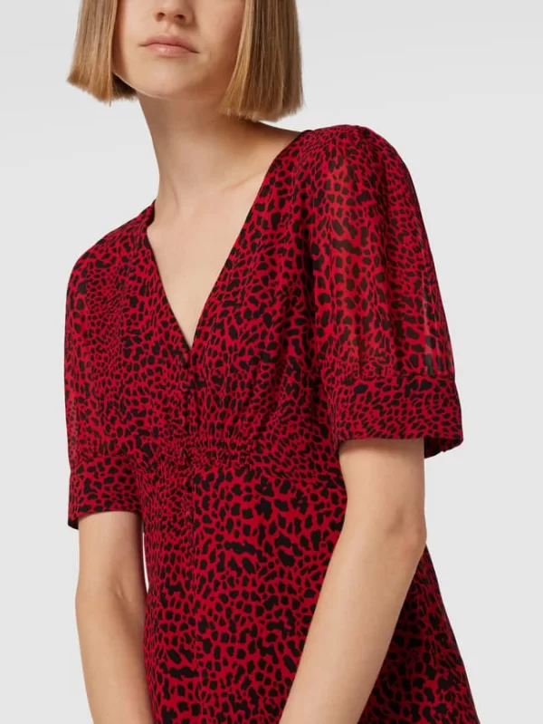 MICHAEL Michael Kors Blusenshirt Mit Animal-Print – Rot 4