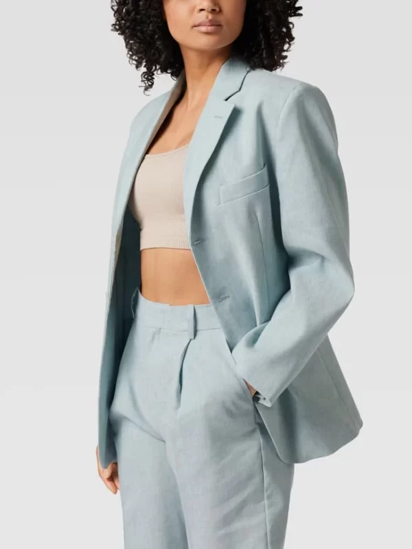 Mango Blazer Mit Pattentaschen – Bleu 5