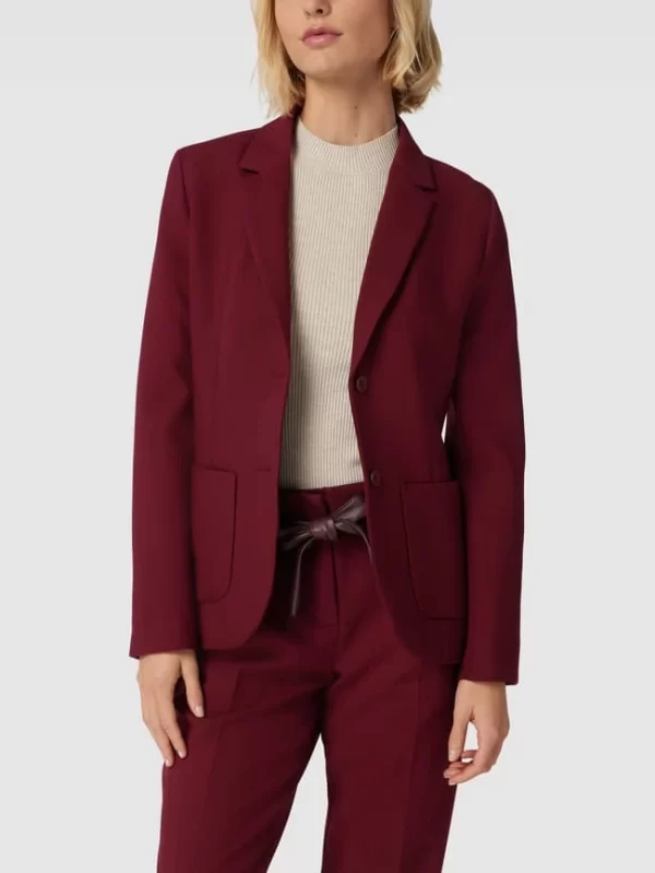 More & More Blazer Mit Eingrifftaschen – Bordeaux Rot 5