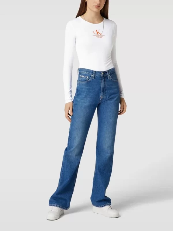 Calvin Klein Jeans Body Mit Label-Print – Weiß 1